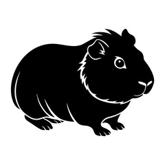 Guinea Pig Silhouette vector illustration