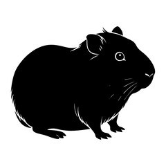Guinea Pig Silhouette vector illustration