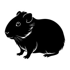 Guinea Pig Silhouette vector illustration