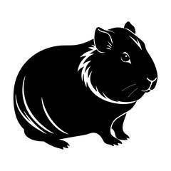 Guinea Pig Silhouette vector illustration