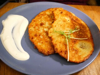 ポーランド名物「ポテトパンケーキ」