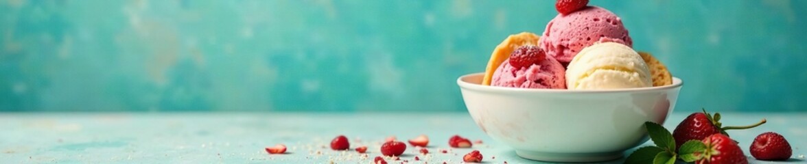 Bowl of Viennetta Italian Ice Cream with toppings, summer desserts, viennetta italian ice cream, fun