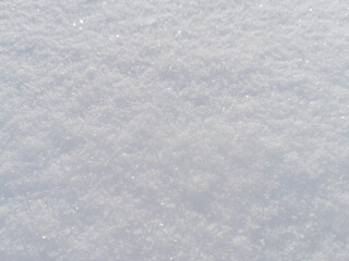 Snow texture close up as background