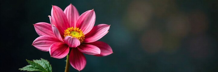 Colorless dahlia petals unfurl on a dark green stem, flowers, flora, dahlias