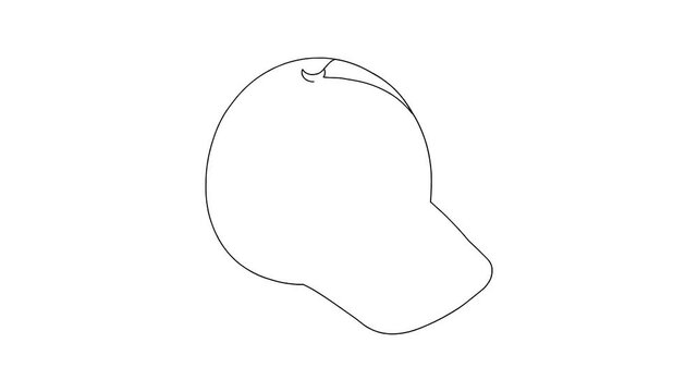 Abstract Baseball Cap Design with Concentric Oval Detail Video