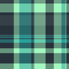 Variation background fabric pattern, celtic tartan vector textile. Home seamless texture check plaid in green and dark colors.