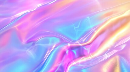 Obraz premium Futuristic Holographic Gradient with Neon Highlights