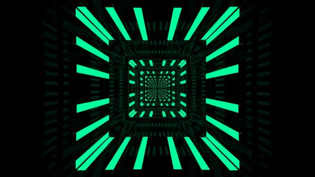 Abstract Tunnel Background Loop - Digital 3d Animation 
