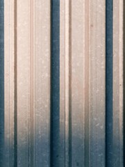 Corrugated iron hit by early sun beams