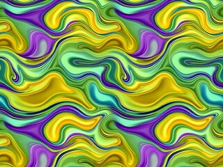 3D Wave Liquid shape colour
