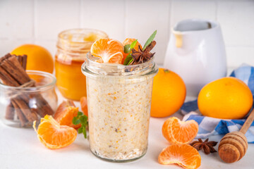 Tangerine creamsicle Overnight Oats