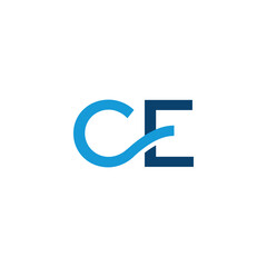 initial letter CE wave logo