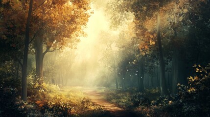 Light-toned frame with concentrated lines creating a gentle and serene atmosphere.