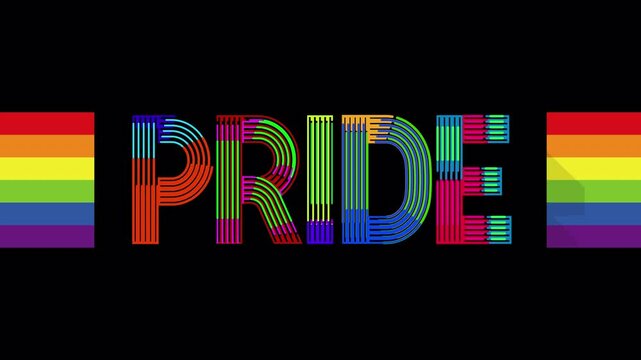 Gay Pride colorful title