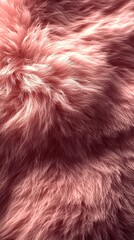 Naklejka premium Soft pink fluffy texture with detailed fur pattern and gentle lighting, perfect for cozy and warm design inspirations
