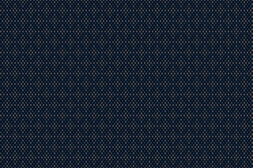 Abstract geometric seamless pattern with mini diamond composition in blue n gray on dark blue background. Vector illustration. For masculine male shirt lady dress cloth textile all over print