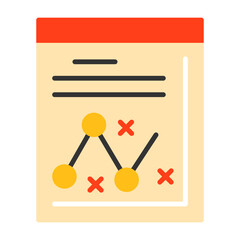 Strategy Flat Style Icon