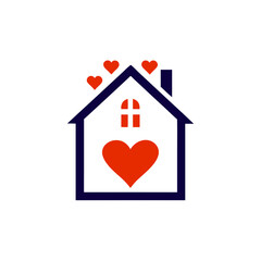 house icon with heart