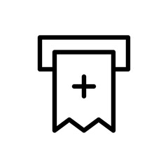 Add print icon Thin vector set