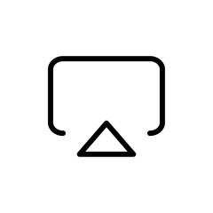 Airplay icon Thin vector set