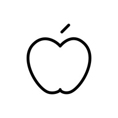 Apple icon Thin vector set