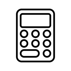 Calculator icon Thin vector set