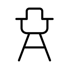 Chair icon Thin vector set