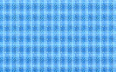 Blue tiles texture in swimming pool. Tile mosaic ceramic of swimming pool in blue tone. Modern blue sky ceramic tile mosaic texture material. Great for interior design.	
