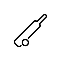 Cricket icon Thin vector set