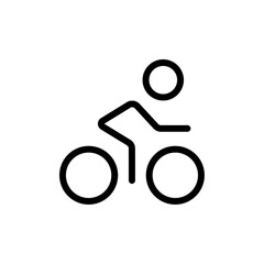 Cycling icon Thin vector set