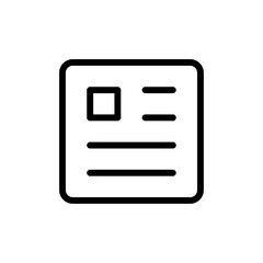 Details icon Thin vector set