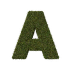 Grass letter A