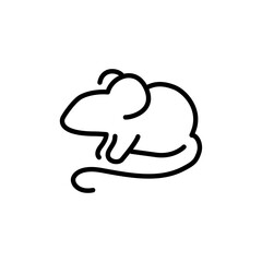 Mouse icon Thin vector set