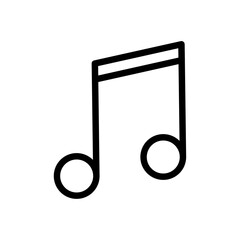 Music icon Thin vector set