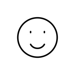 Fototapeta premium Smile icon Thin vector set