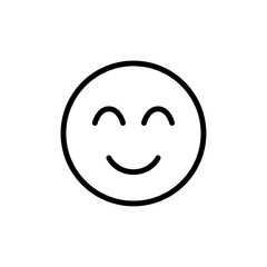 Fototapeta premium Squinting icon Thin vector set