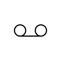 Voicemail icon Thin vector set