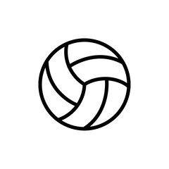 Volleyball icon Thin vector set