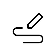 Fototapeta premium Write icon Thin vector set