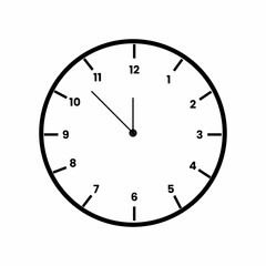 An illustration of the small clock on a wall