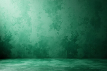 Emerald Green Textured Wall and Floor: Elegant and Luxurious Artistic Background