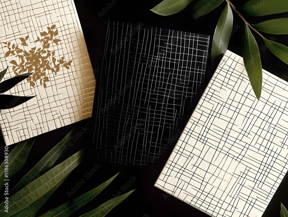 Fototapete a sophisticated, minimalist cover design that conveys elegance and modernity through pure forms and 