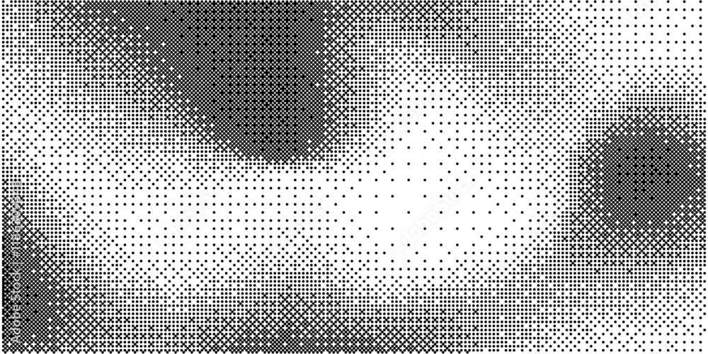 Leinwandbilder Pixelated bitmap gradient texture. Retro pixel art, black dither pattern, 8 bit background. Vector illustration	

