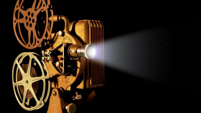 Running Film Projector