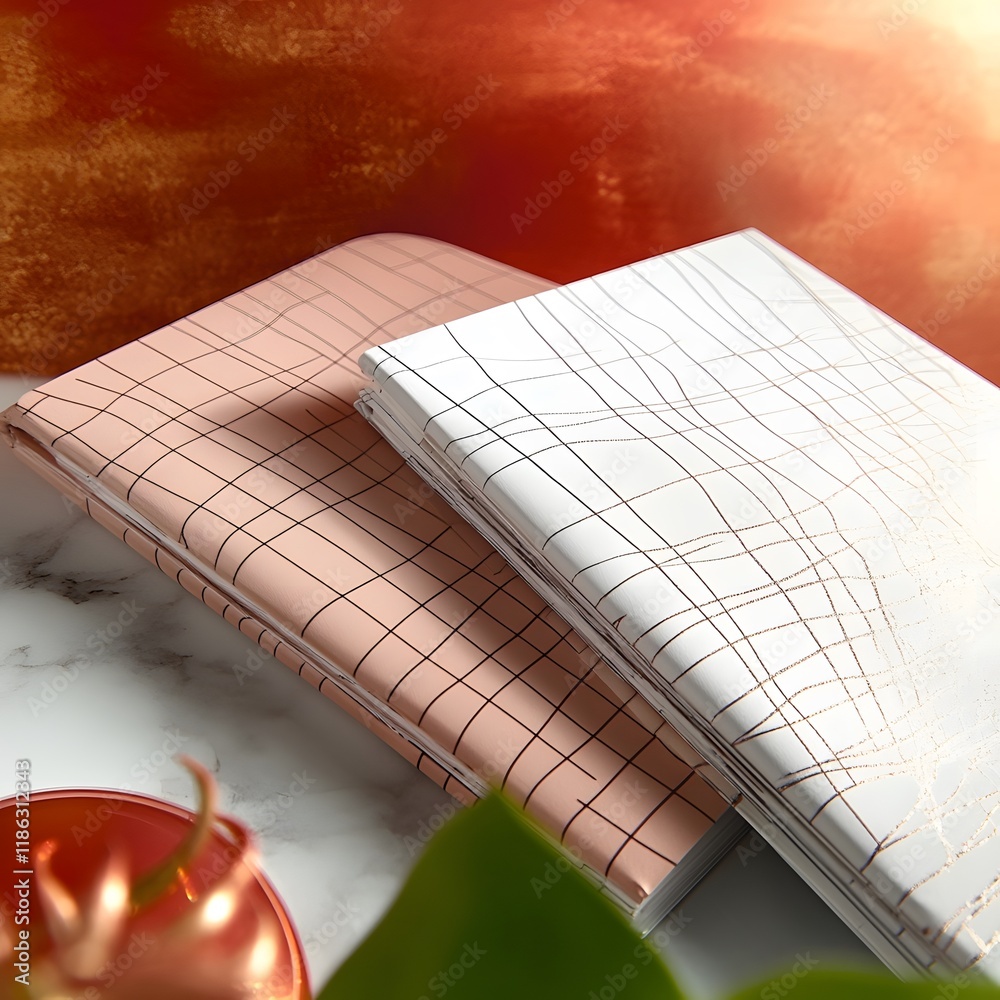 Fototapete a sophisticated, minimalist cover design that conveys elegance and modernity through pure forms and 
