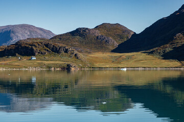 Beautiful town of Igaliku and surrounding area (South Greenland)