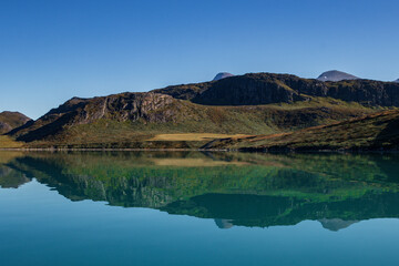 Beautiful town of Igaliku and surrounding area (South Greenland)