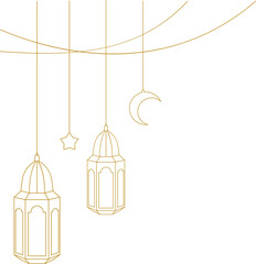 Obraz premium hanging lantern decoration