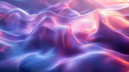 Obraz premium Abstract Background - Flowing Waves of Purple, Blue, and Pink Light