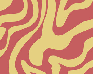 Retro style wavy abstract patterns in vibrant color combinations, . Perfect for vintage-themed backgrounds, creative designs, or artistic projects